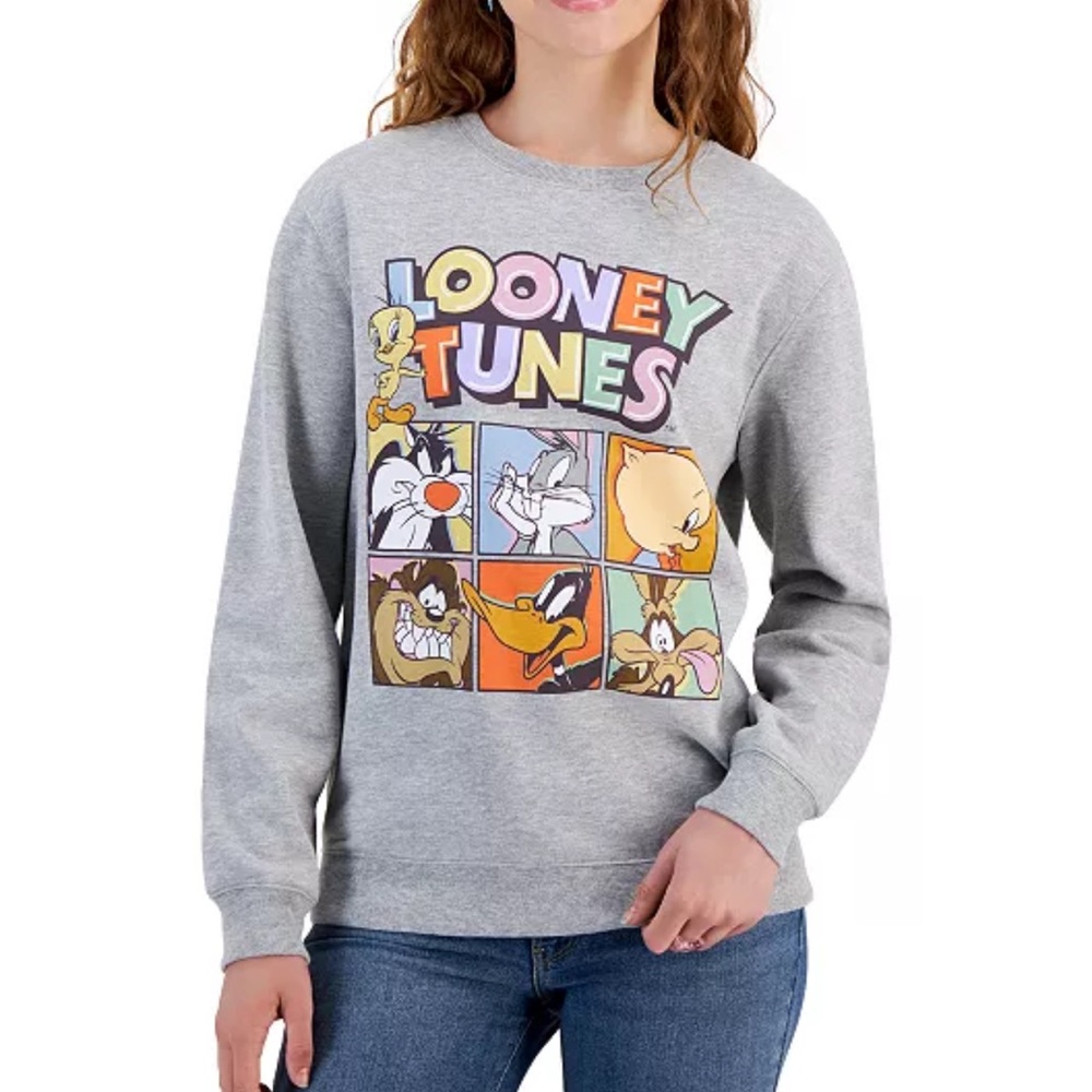 Love Tribe Multicolor Looney Tunes Crew Neck Sweatshirt